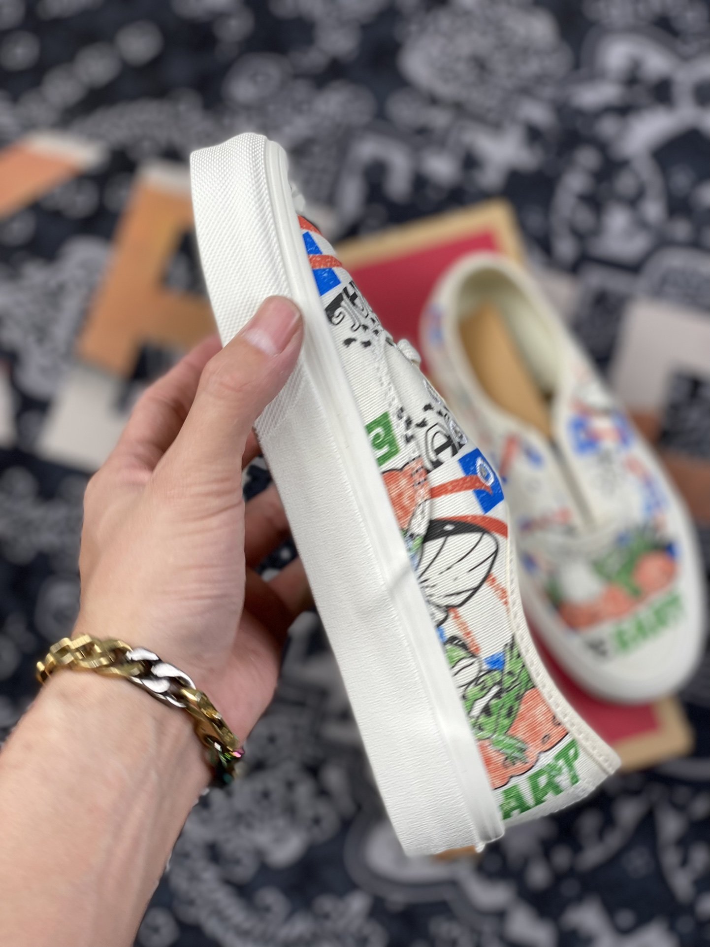 160 vans authentic 2022 清爽夏日图案印花