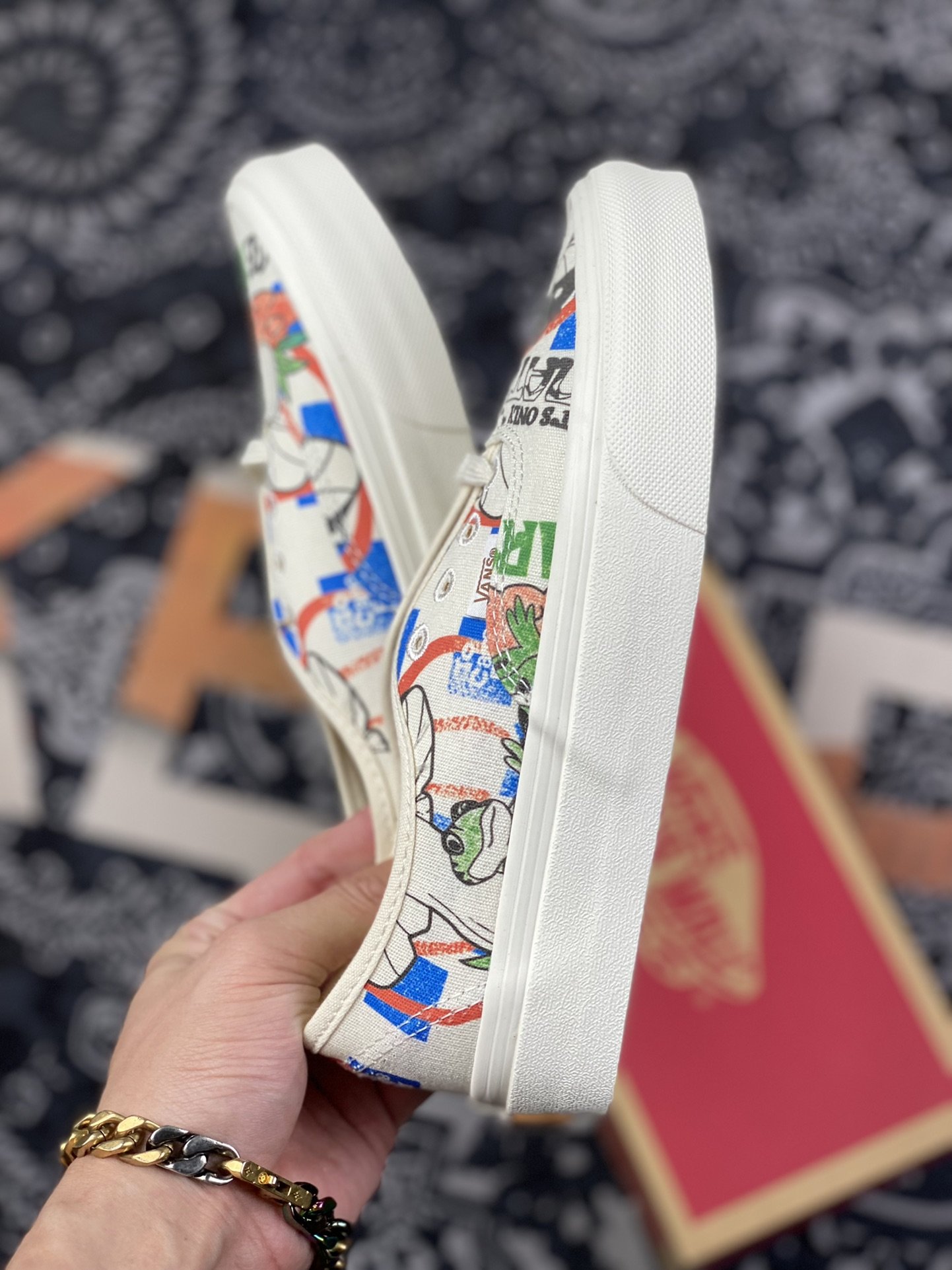 160 vans authentic 2022 清爽夏日图案印花