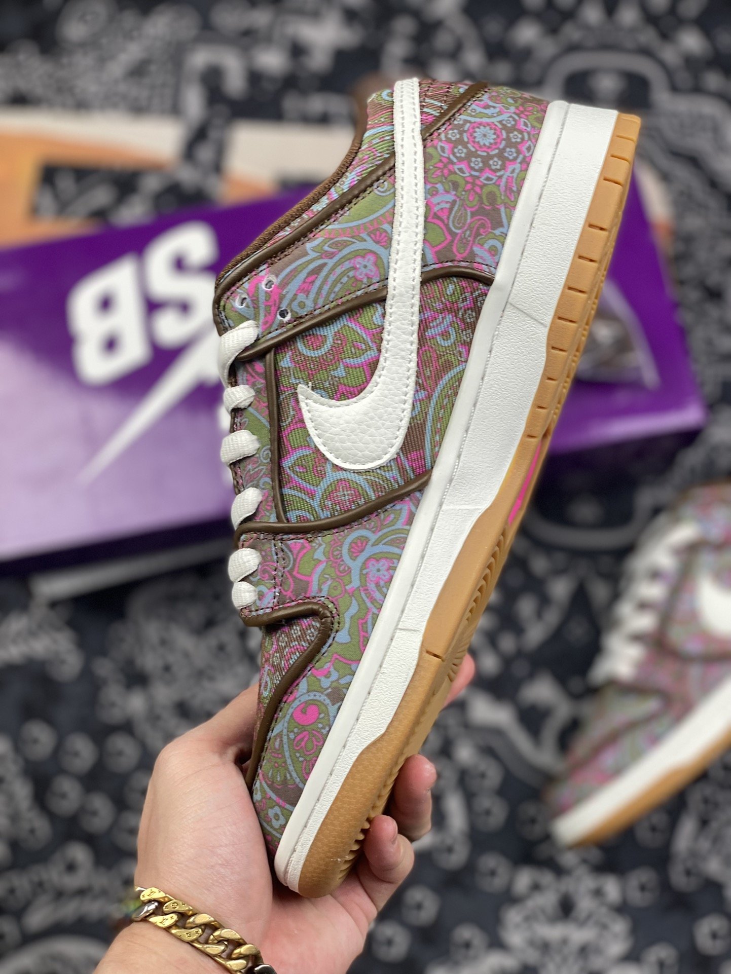 400 Nike SB Dunk Low Paisley" 棕白 腰果花DH7534-200