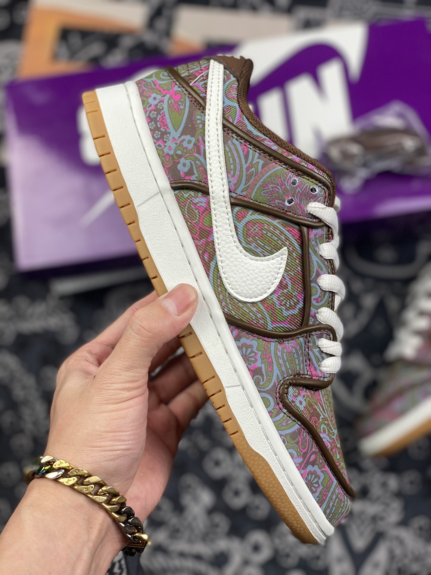 400 Nike SB Dunk Low Paisley" 棕白 腰果花DH7534-200