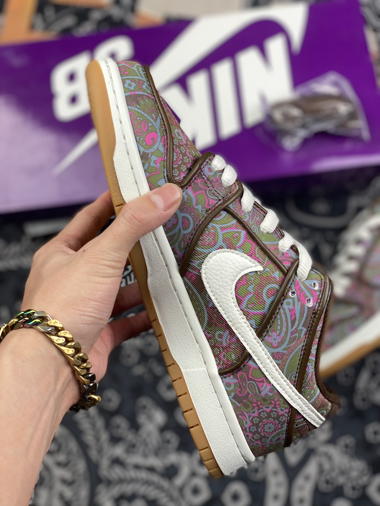 400 Nike SB Dunk Low Paisley" 棕白 腰果花DH7534-200