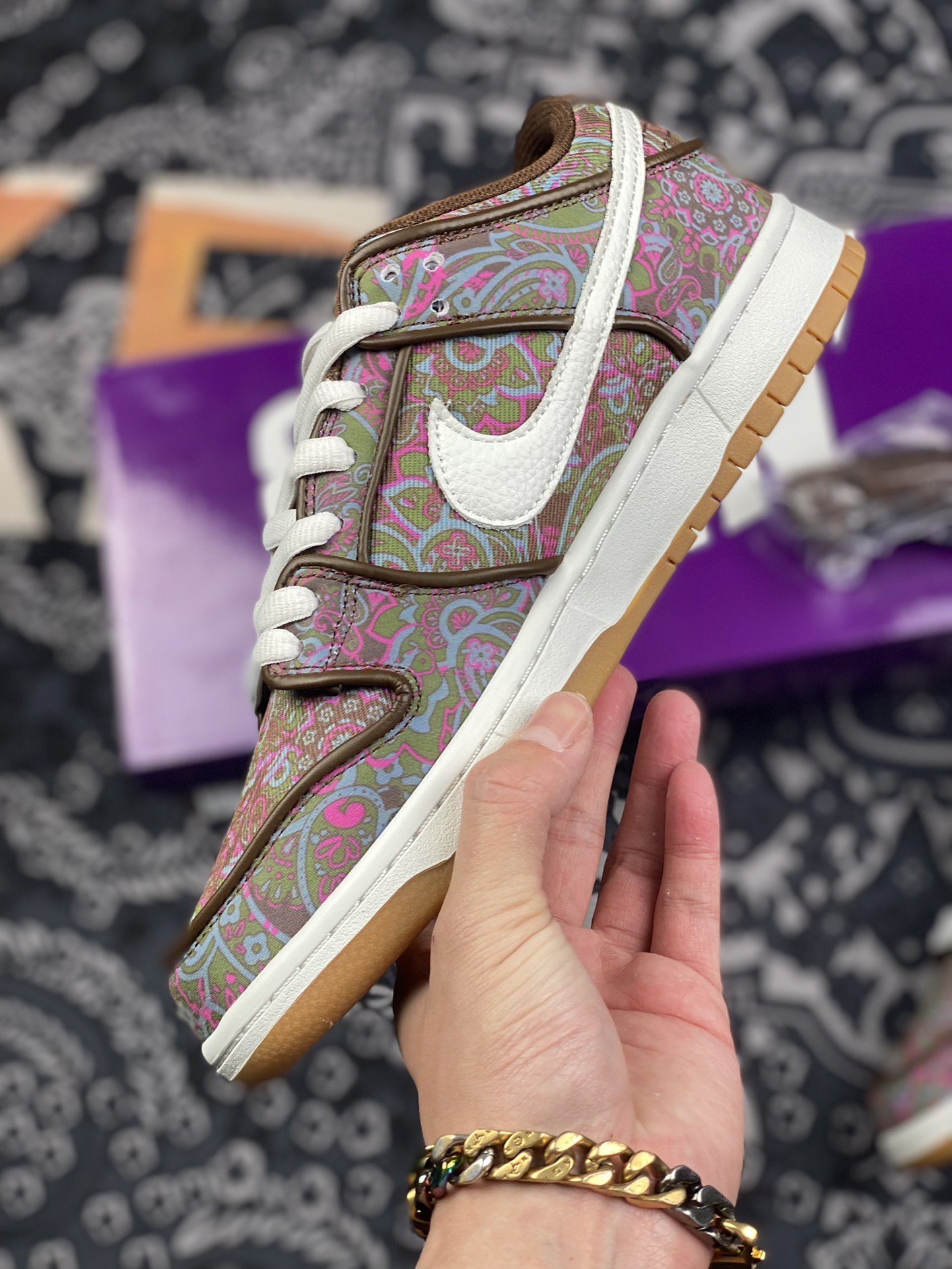 400 Nike SB Dunk Low Paisley" 棕白 腰果花DH7534-200