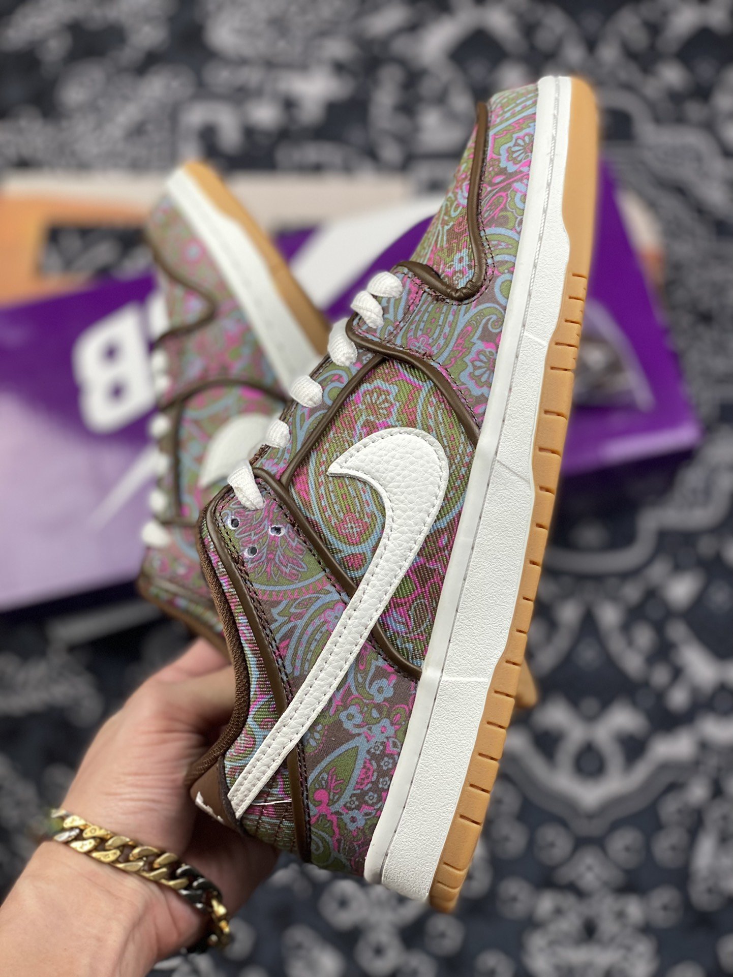 400 Nike SB Dunk Low Paisley" 棕白 腰果花DH7534-200