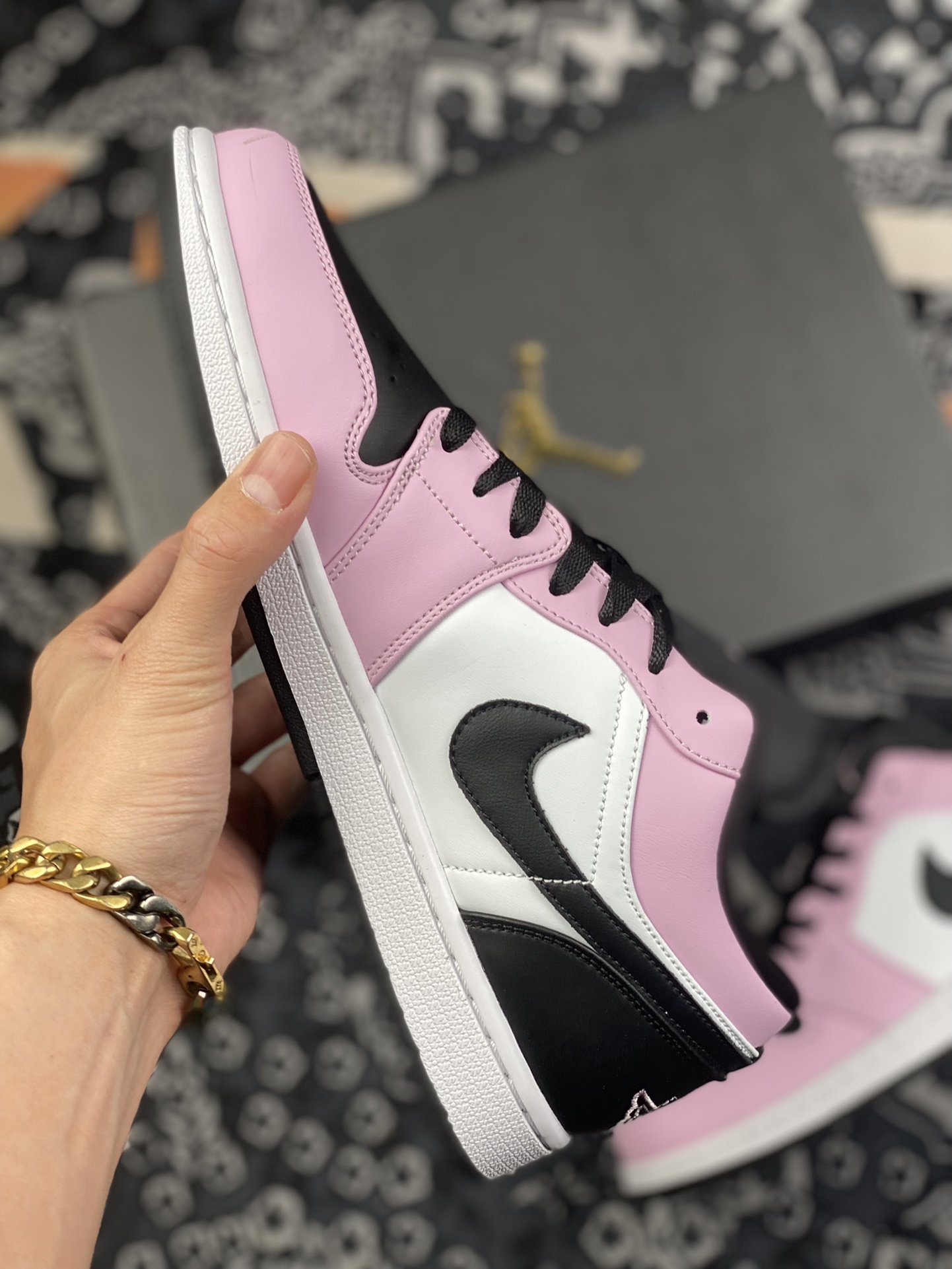 200 Air Jordan 1 Low GS “Light Arctic Pink”粉白熊猫鞋身554723-601