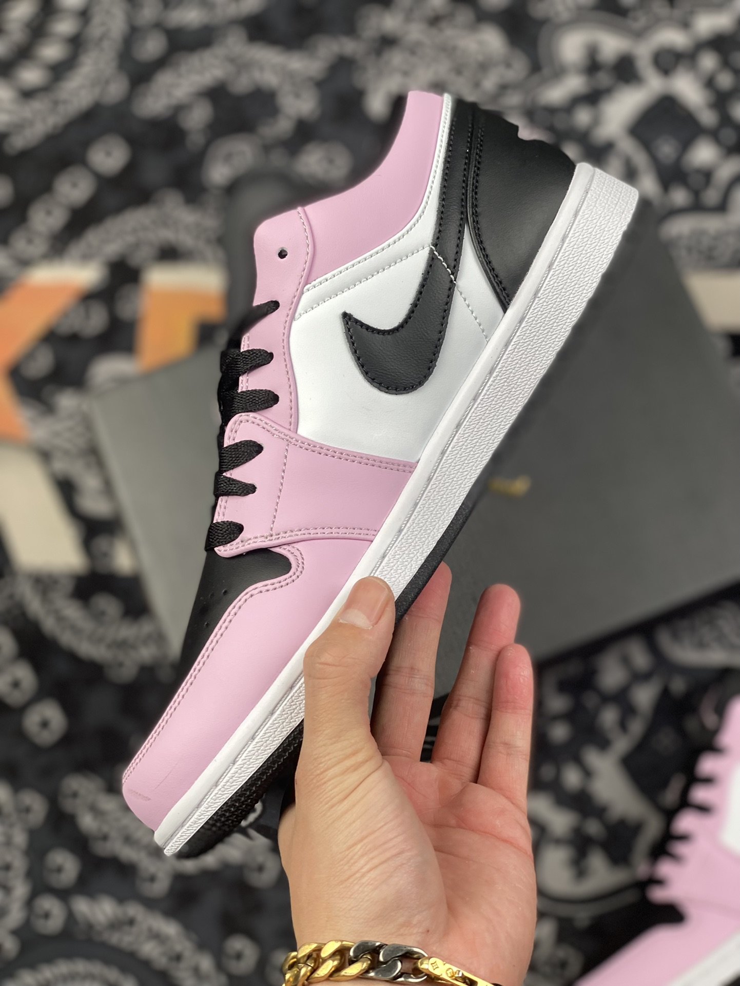 200 Air Jordan 1 Low GS “Light Arctic Pink”粉白熊猫鞋身554723-601