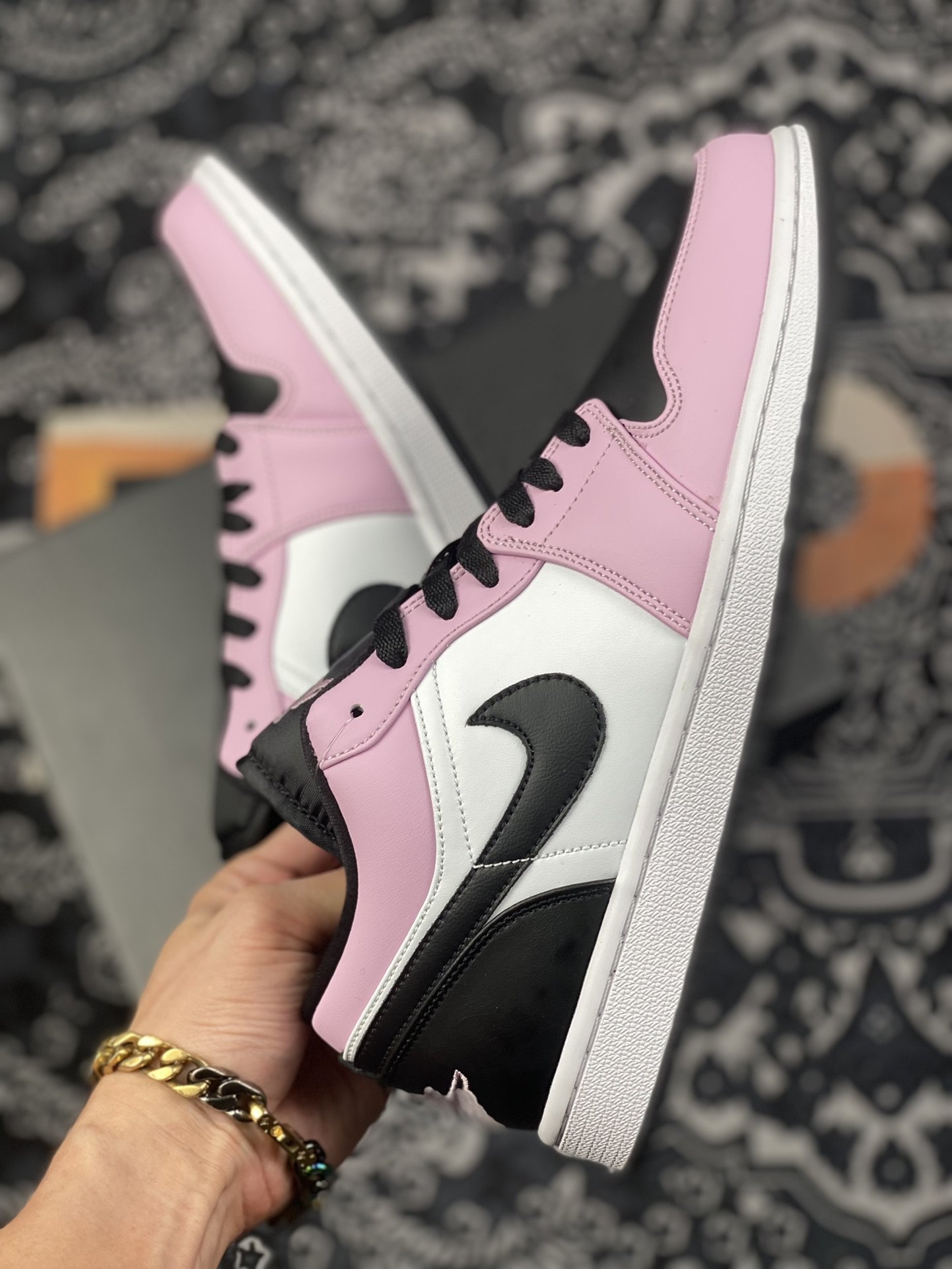 200 Air Jordan 1 Low GS “Light Arctic Pink”粉白熊猫鞋身554723-601