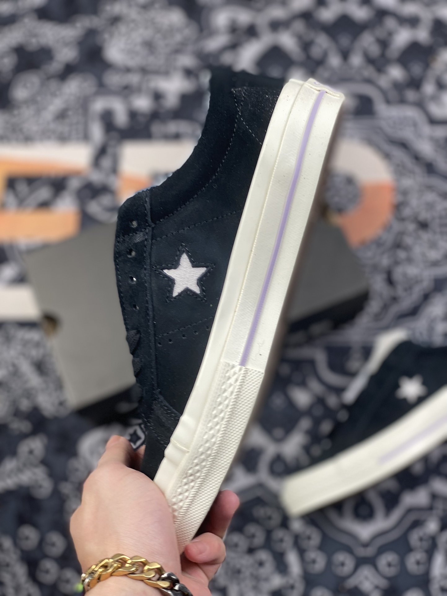 170 converse One Star Tropical Feet Black White 一星翻毛皮