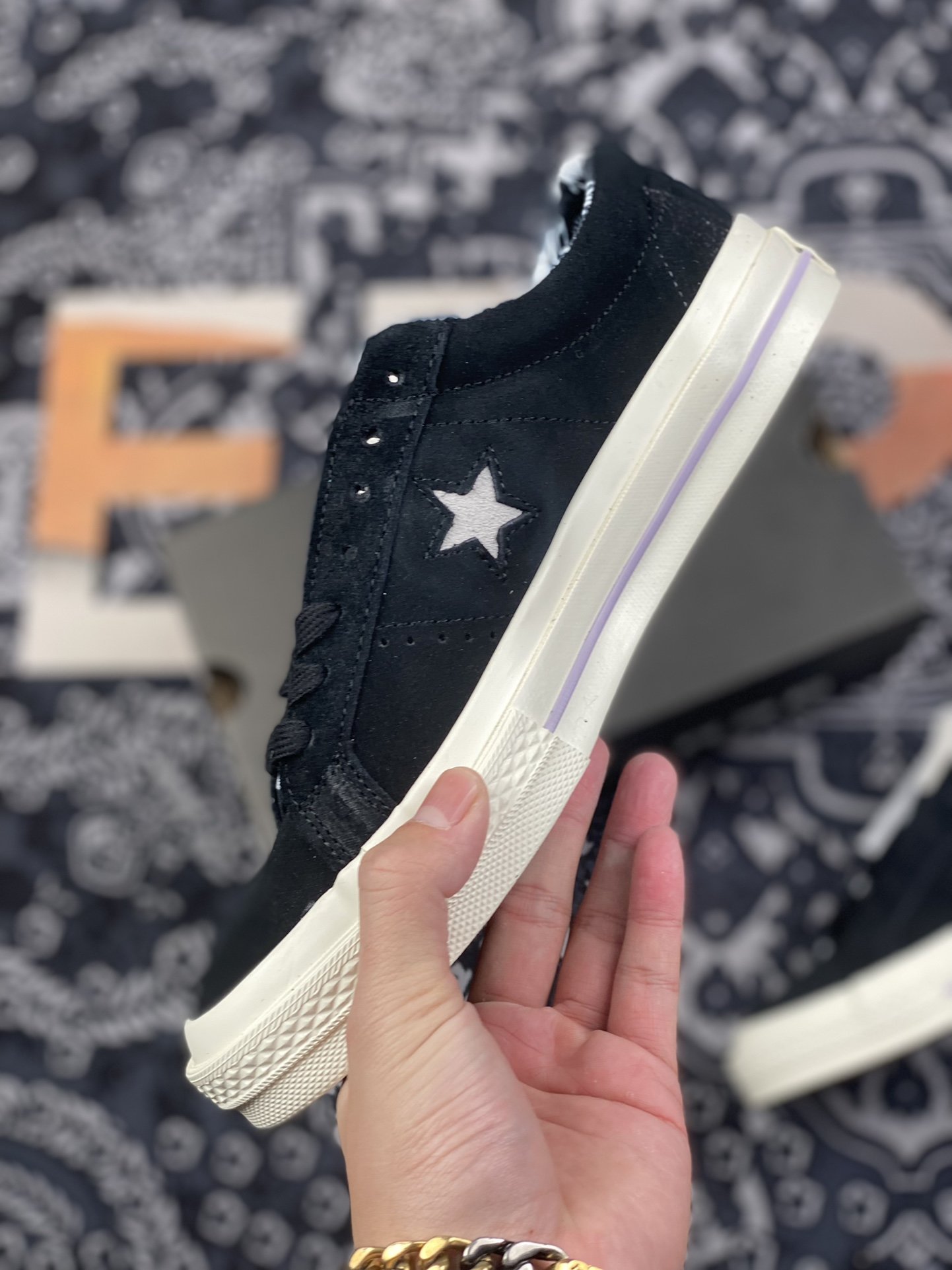 170 converse One Star Tropical Feet Black White 一星翻毛皮