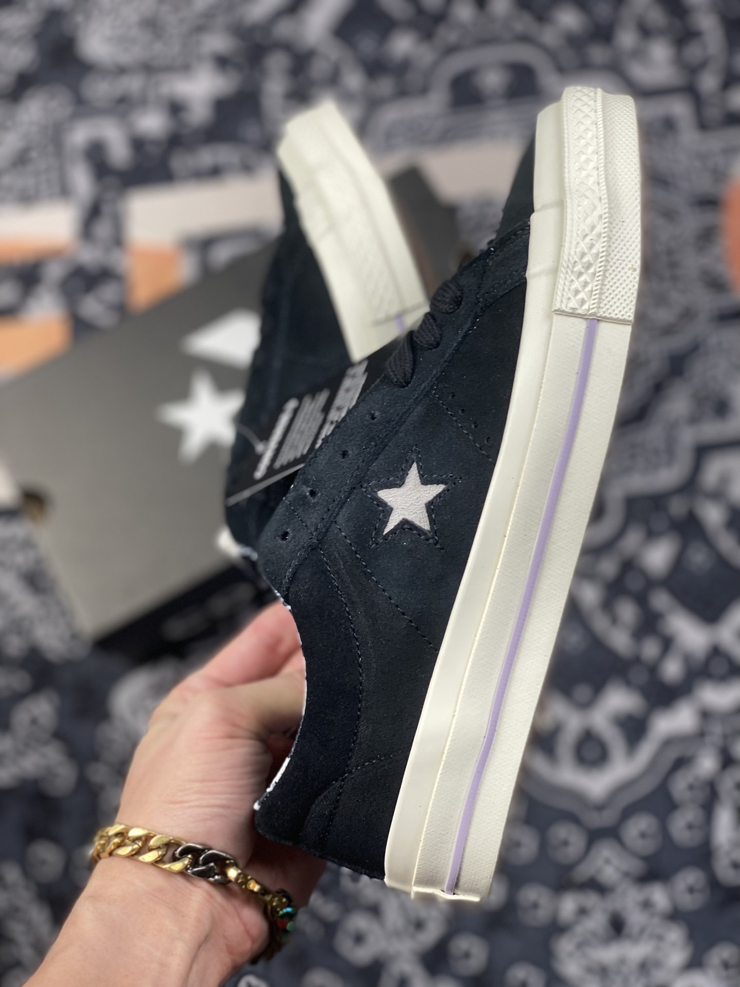 170 converse One Star Tropical Feet Black White 一星翻毛皮