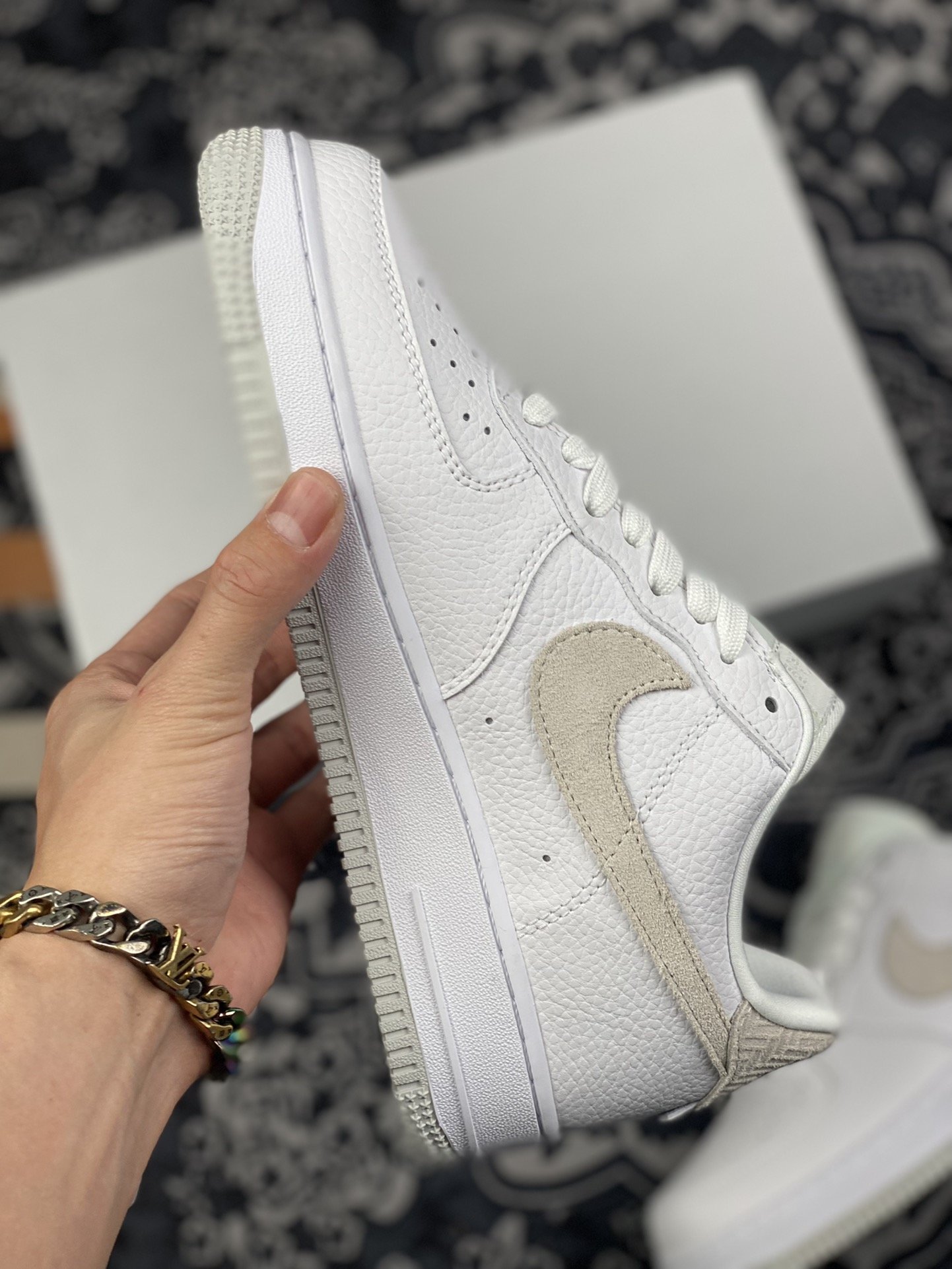 220 小红书爆款 Nike Air Force 1 Low ’07 Craft “灰白”低帮空军一号休闲板鞋CN2873-100