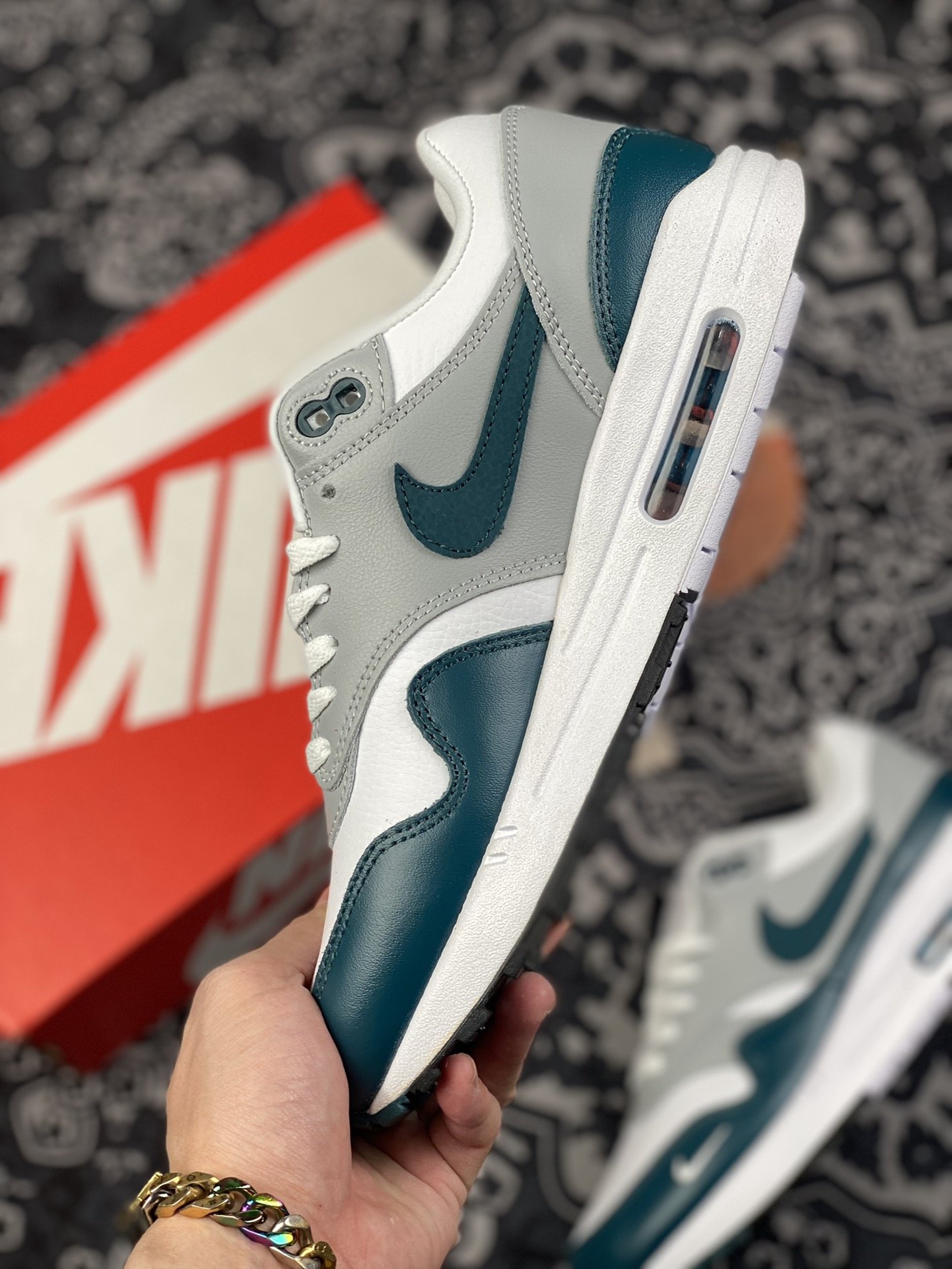 200 原装级别NK Air Max 1 Obsidian" 黑曜石 DH4059-100