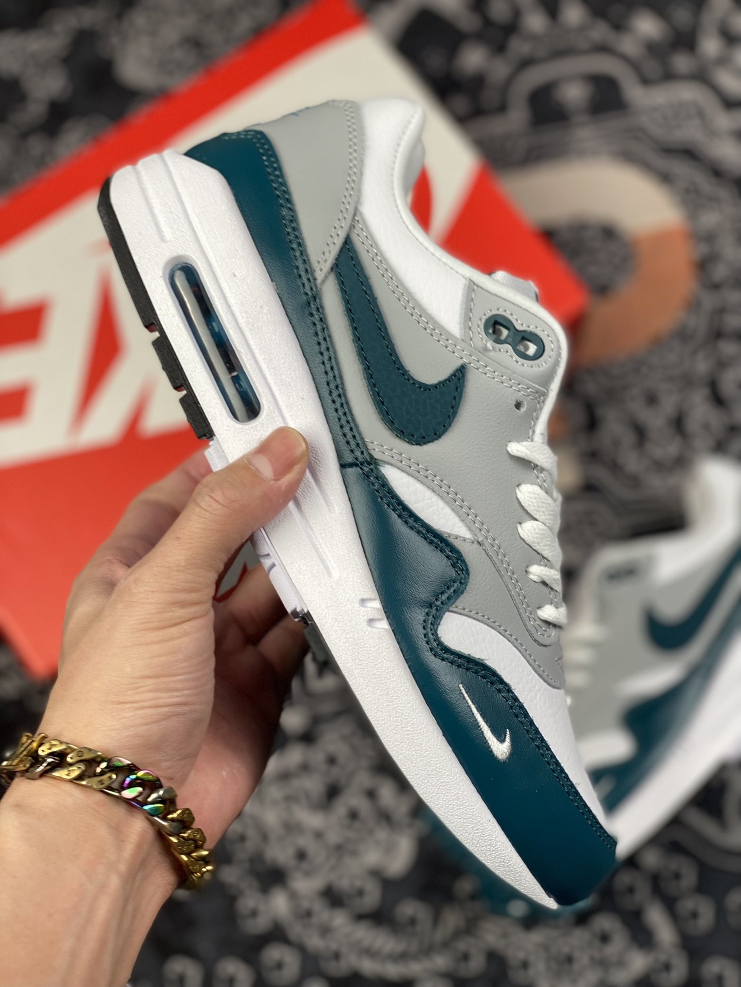 200 原装级别NK Air Max 1 Obsidian" 黑曜石 DH4059-100