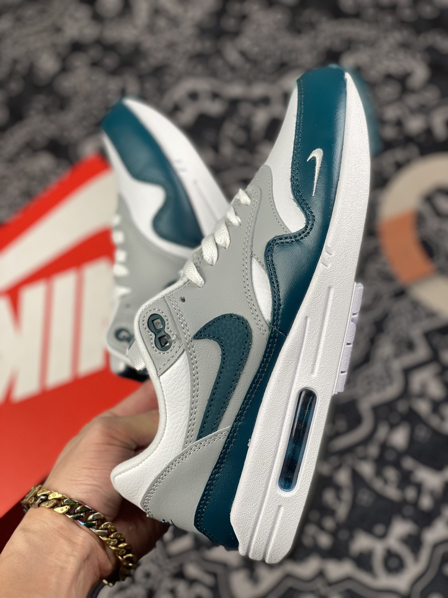 200 原装级别NK Air Max 1 Obsidian" 黑曜石 DH4059-100