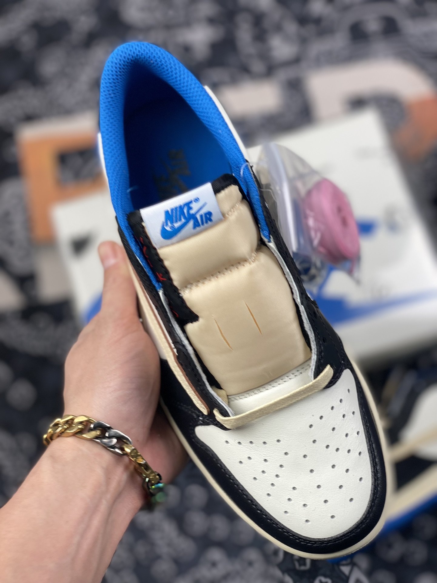 280 全新莞产 Fragment x Travis Scott x Air Jordan 1 Low 三方联名闪电倒钩低帮DM7866-140