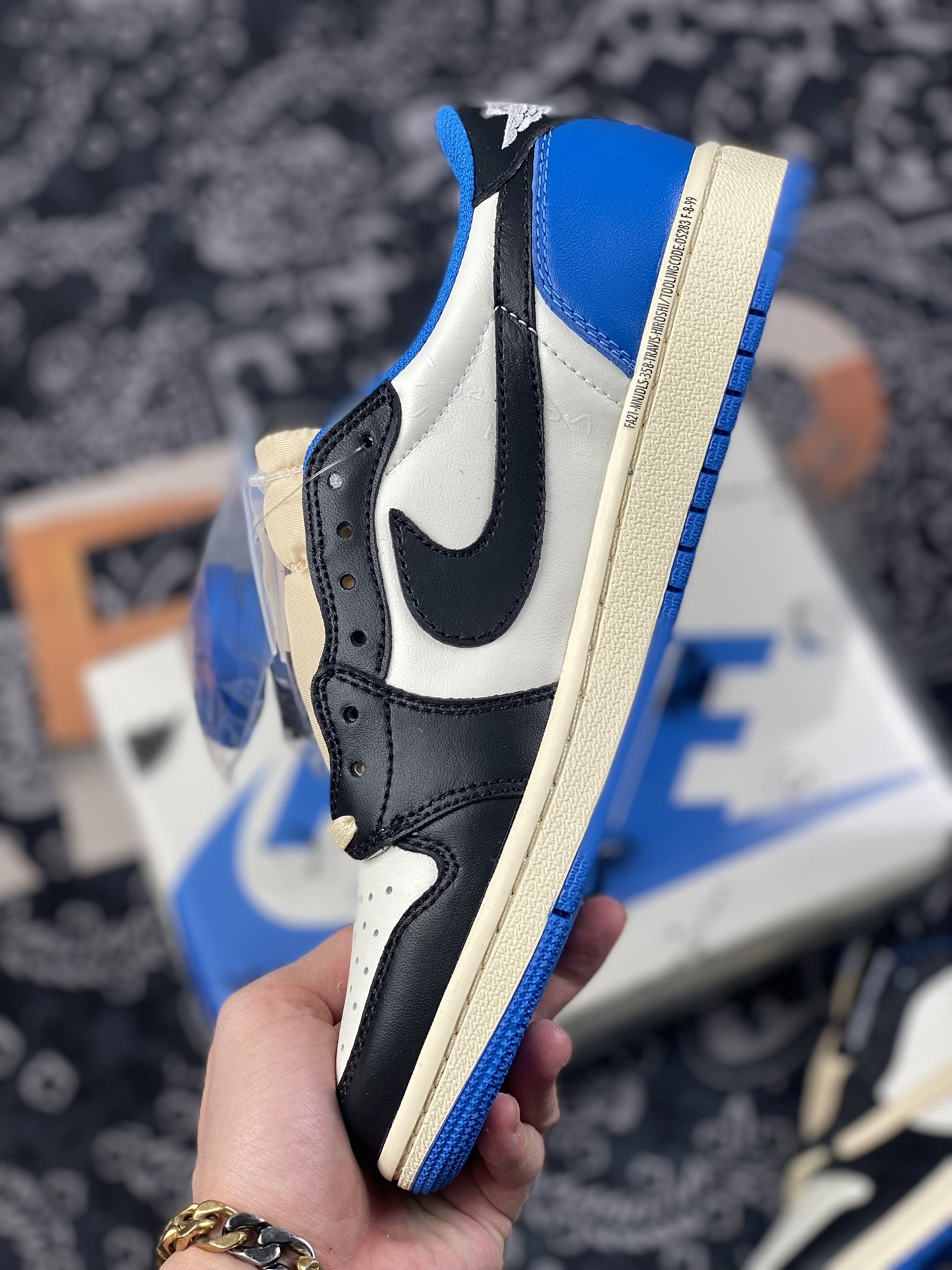 280 全新莞产 Fragment x Travis Scott x Air Jordan 1 Low 三方联名闪电倒钩低帮DM7866-140