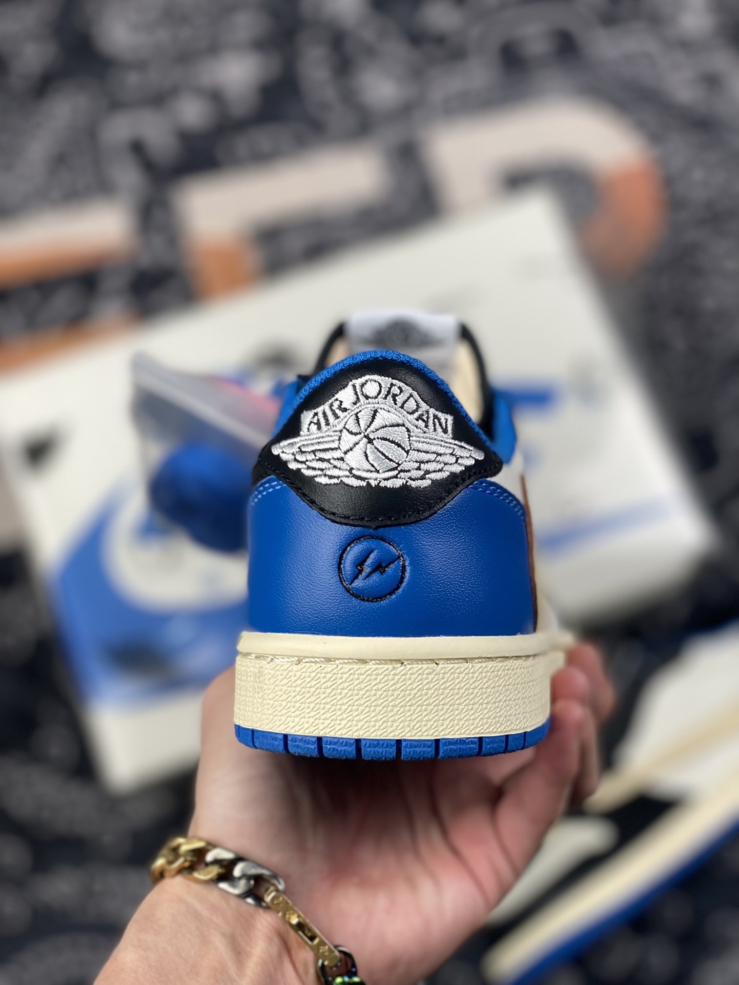 280 全新莞产 Fragment x Travis Scott x Air Jordan 1 Low 三方联名闪电倒钩低帮DM7866-140