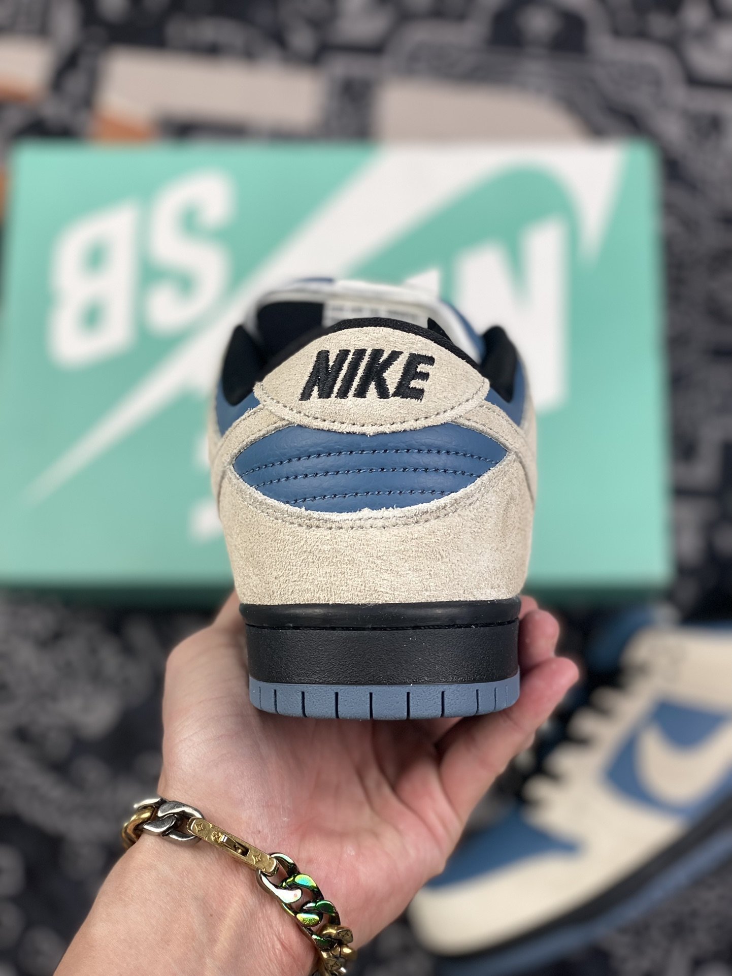 260 Nike Dunk Low SB Pro 蓝白扣篮系列低帮休闲运动滑板鞋 BQ6817-200