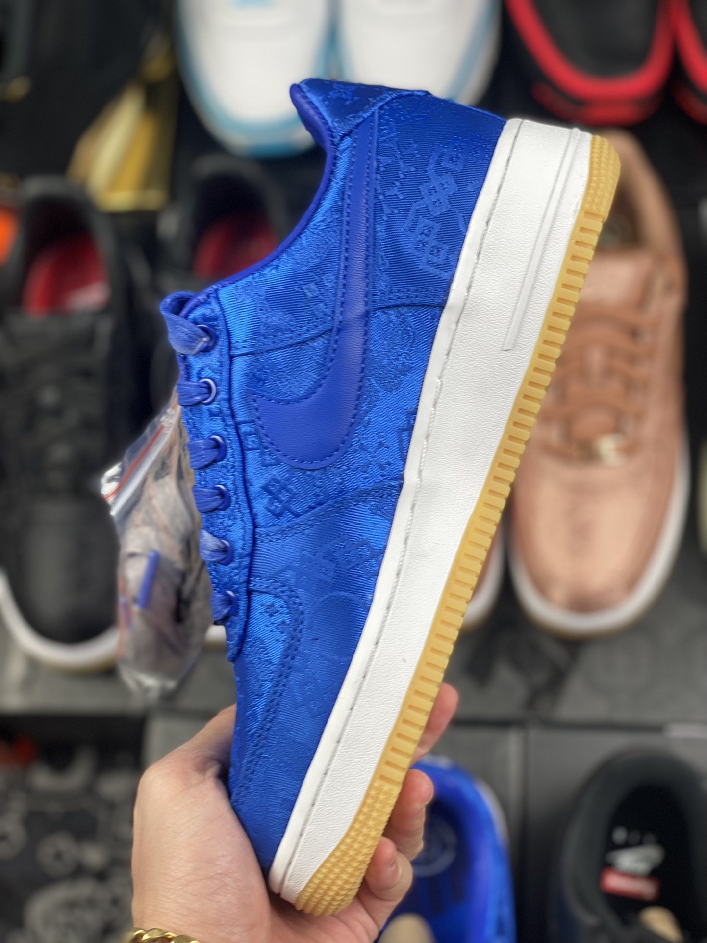 300 CLOTx Nike Air Force 1蓝丝绸 官方同步CJ5290-400