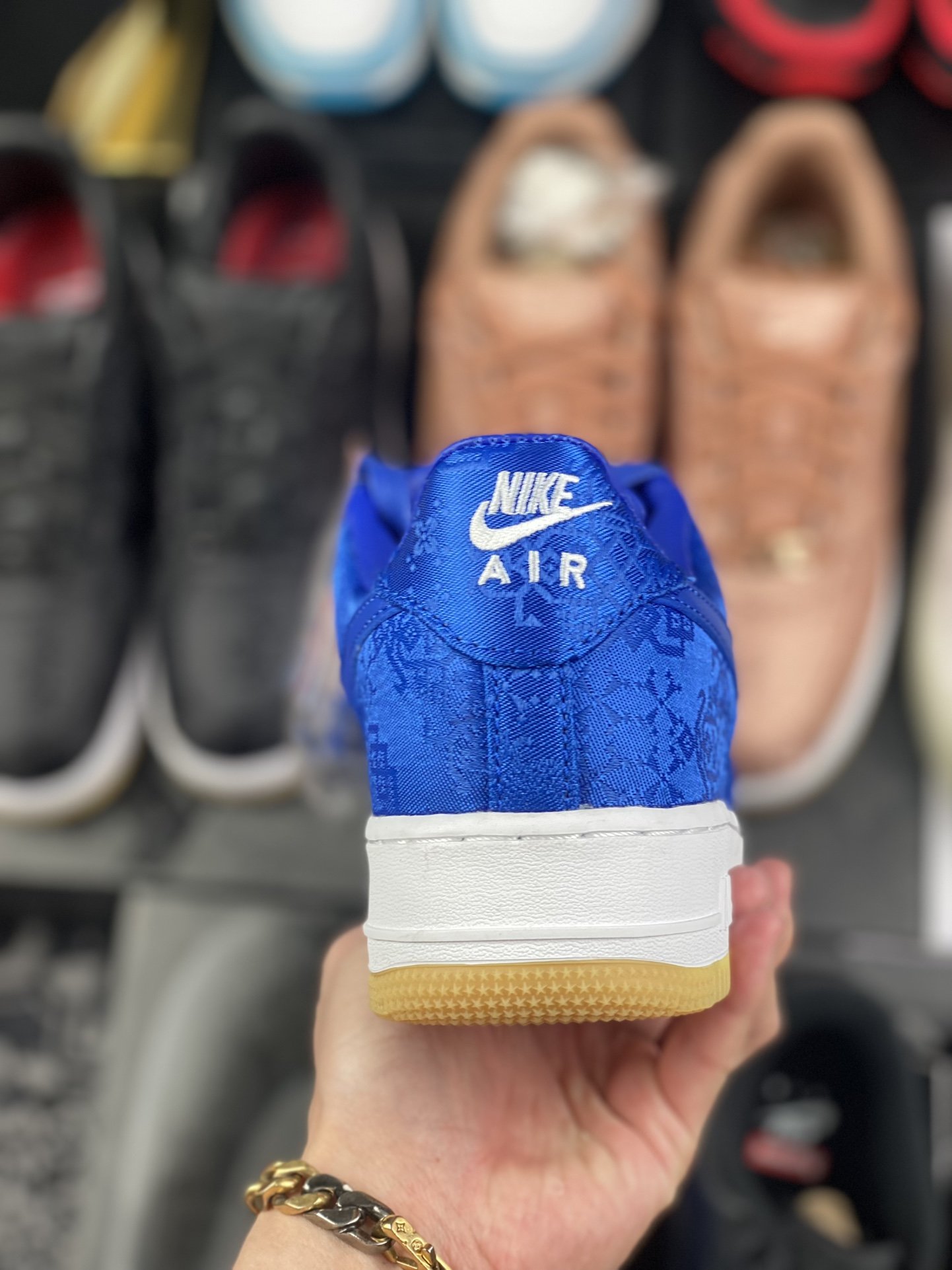 300 CLOTx Nike Air Force 1蓝丝绸 官方同步CJ5290-400