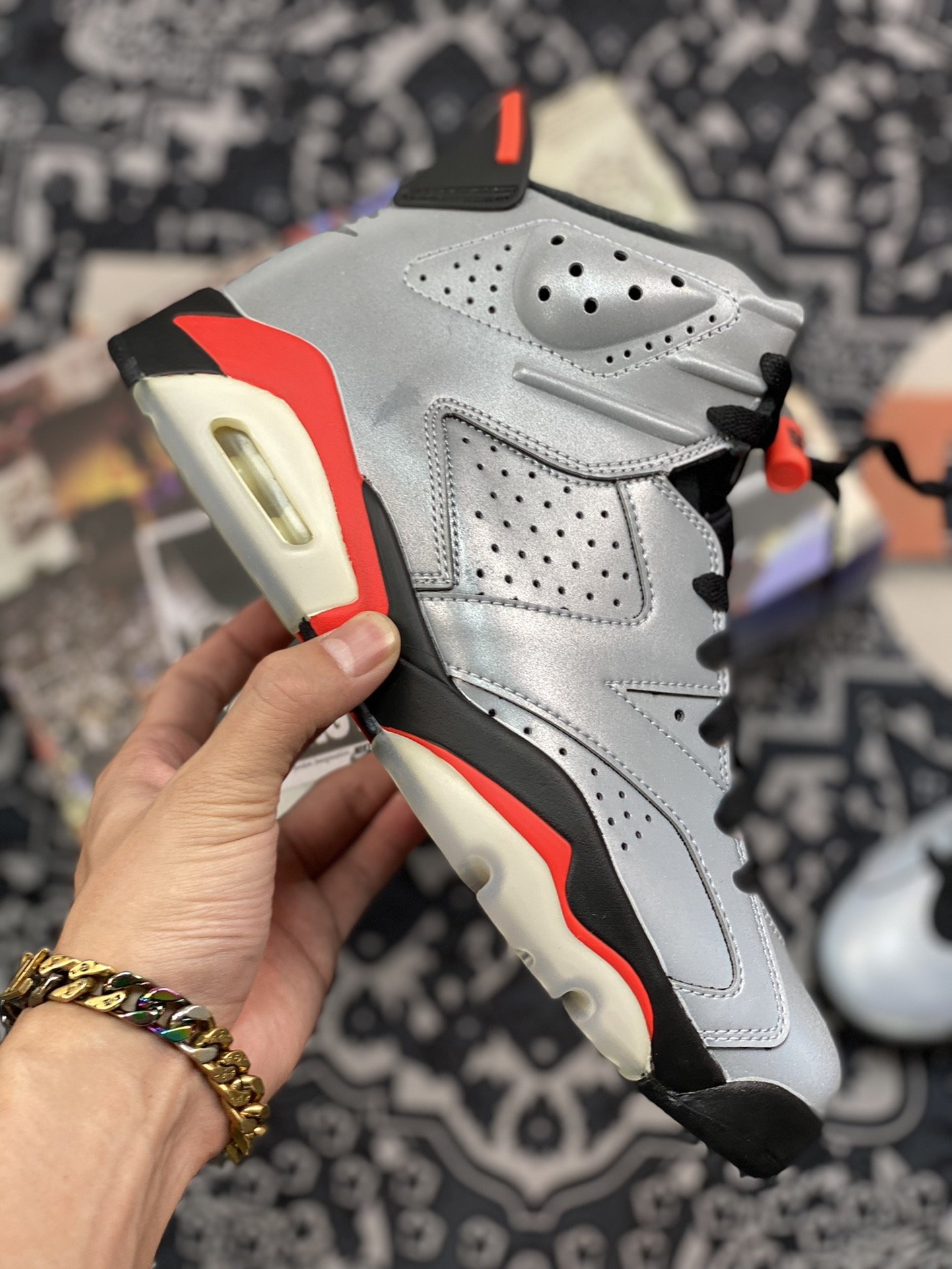 170 AJ6 JSP Reflective Silver AJ6灰银 CI4072-001