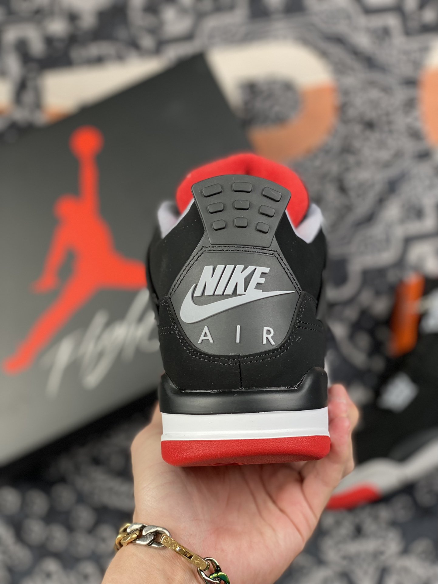 400 外贸版 Air Jordan 4 Retro “Bred”AJ4 2019新黑红