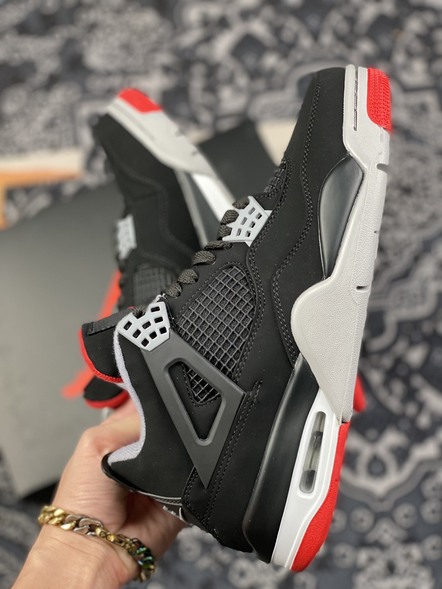 400 外贸版 Air Jordan 4 Retro “Bred”AJ4 2019新黑红