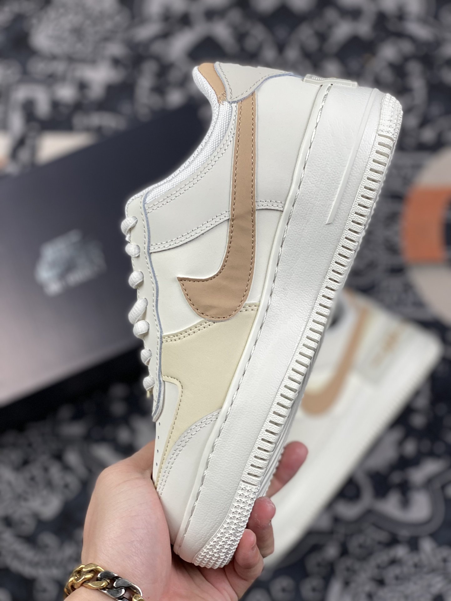 180 Nike WMNS Air Force 1 ShadowBarely/Green/Crimson Tint"空军一号轻量增高低帮CI0919-116