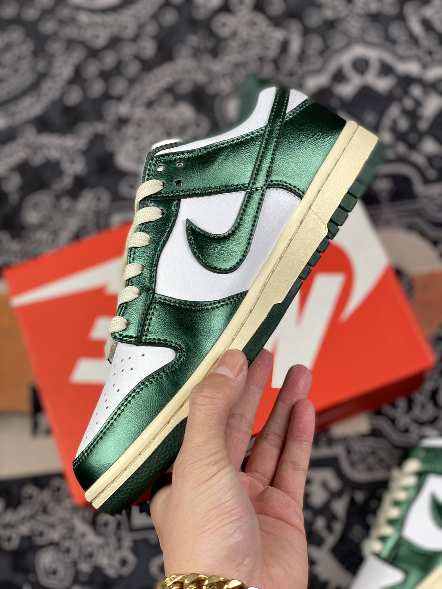 280 Nike Dunk Low Vintage Green"白绿做旧配色  DQ8580-100