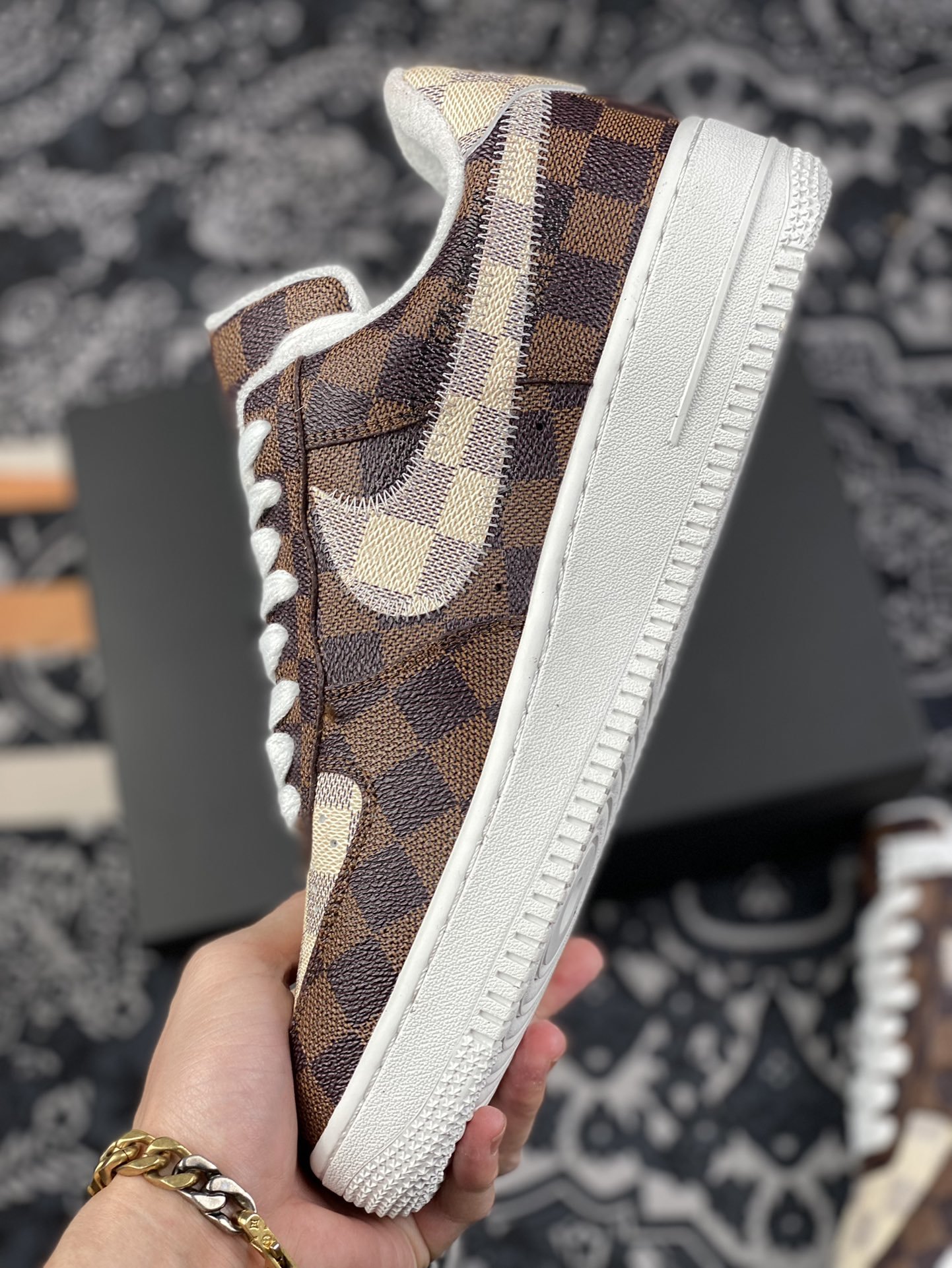 480 L家 x Nike Air Force 1 Low 棋盘格