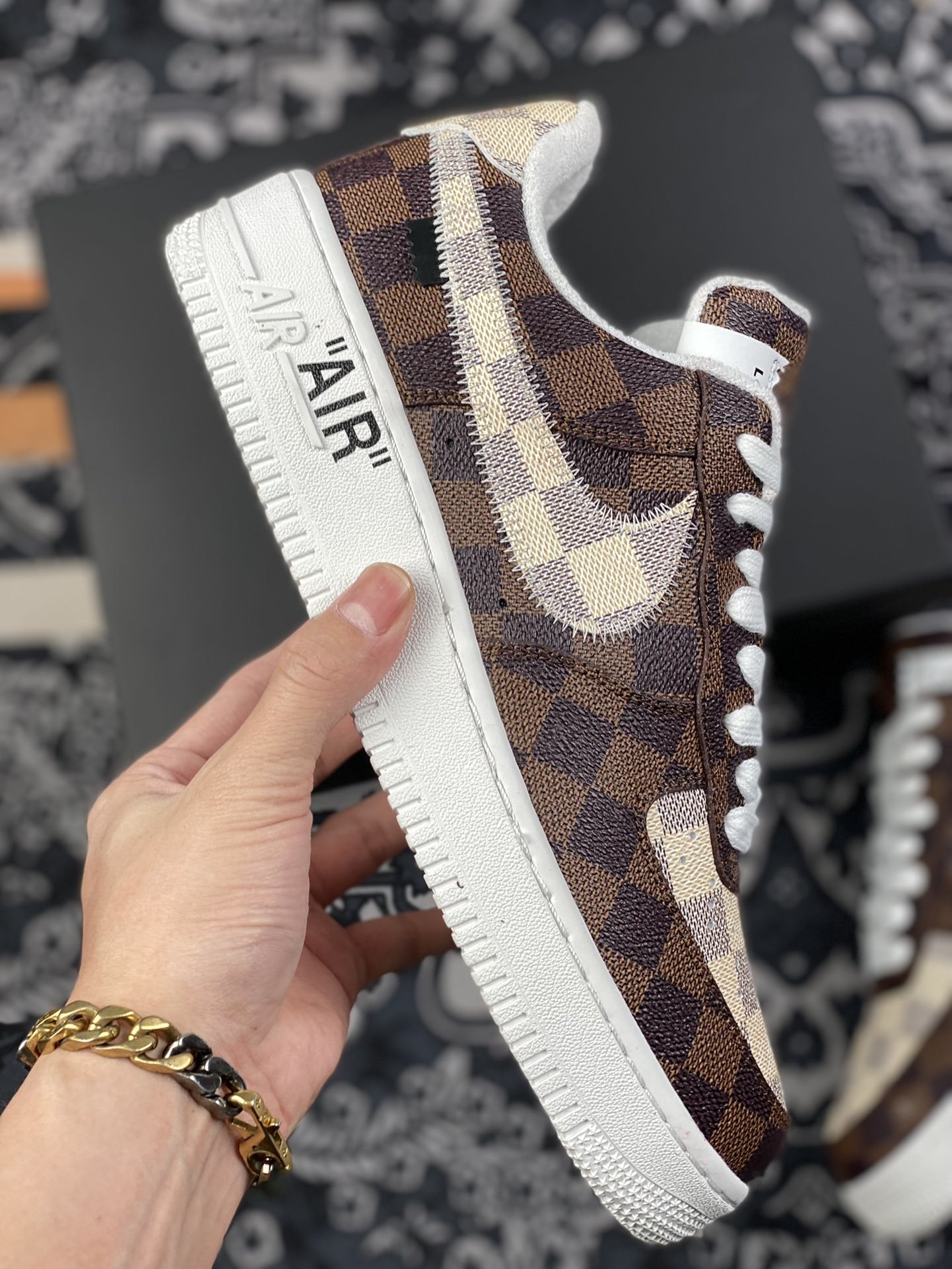 480 L家 x Nike Air Force 1 Low 棋盘格