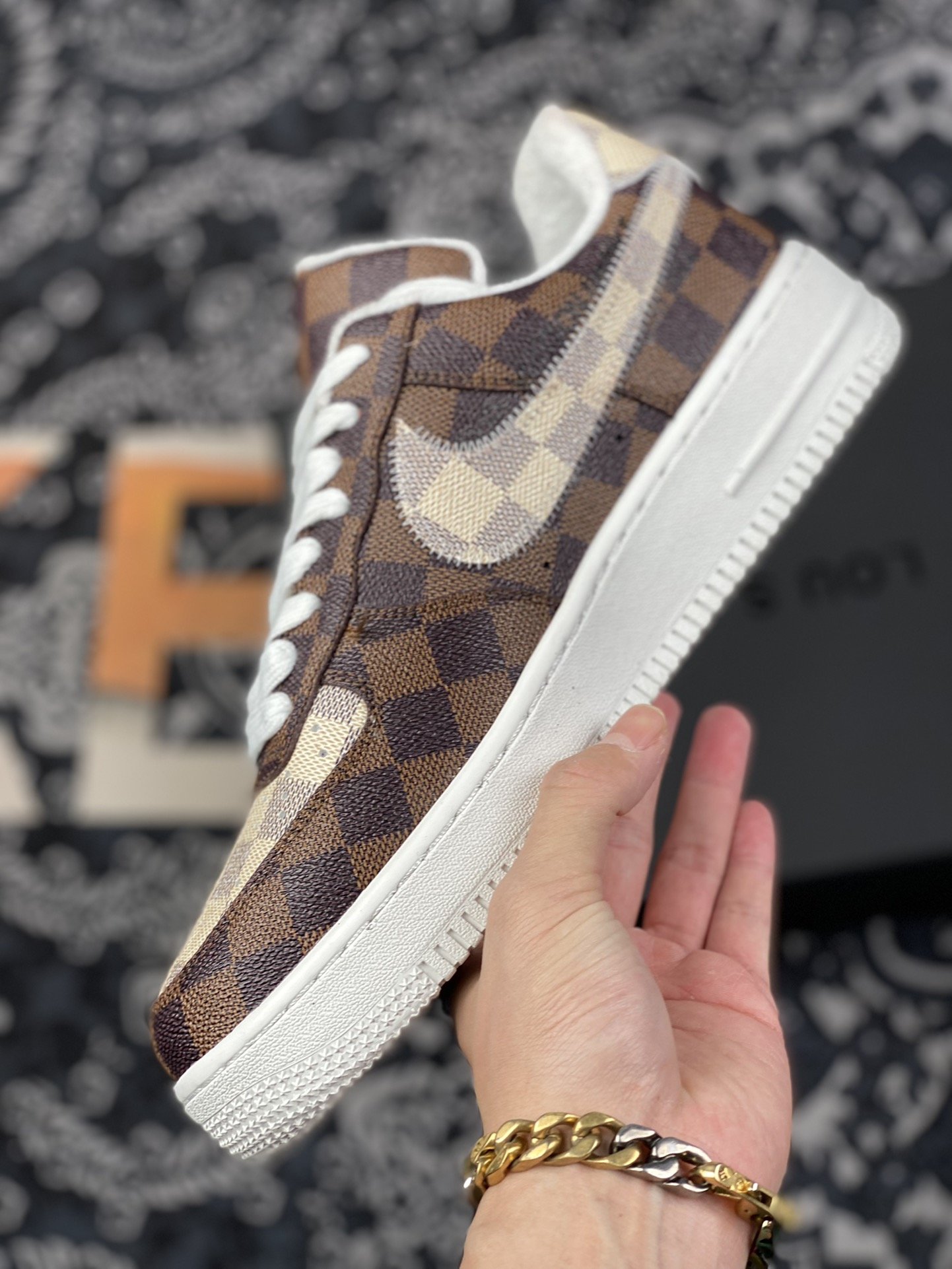 480 L家 x Nike Air Force 1 Low 棋盘格