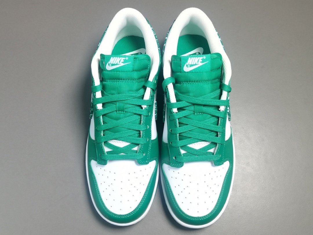 白绿 腰果花 NIKE DUNK LOW ESS＂Green Paisley＂复古休闲板鞋DD4401-102