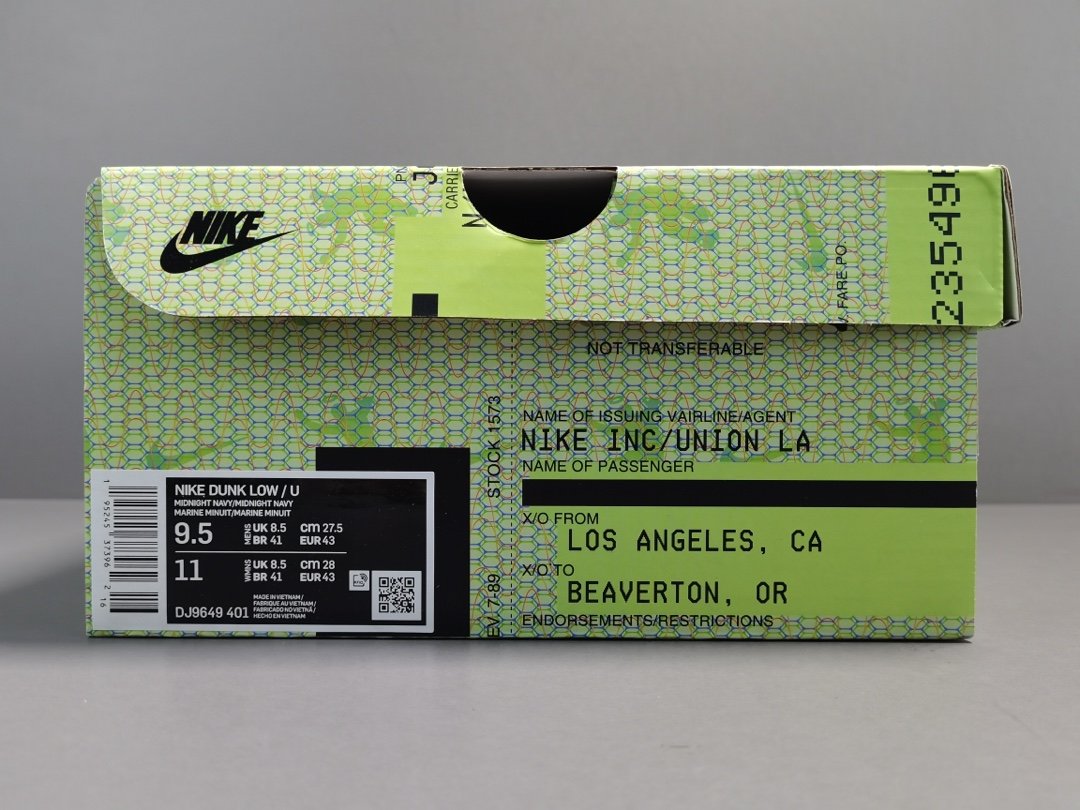 灰绿色 Union LA x NIKE DUNK LOW ＂Pistachio＂ 复古休闲板鞋 DJ9649-401