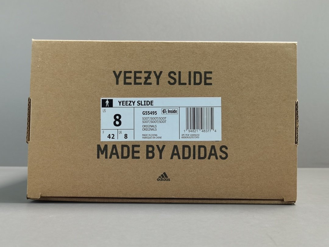 棕  2020款-adidas originals Yeezy Slide 休闲潮流拖鞋 G55495