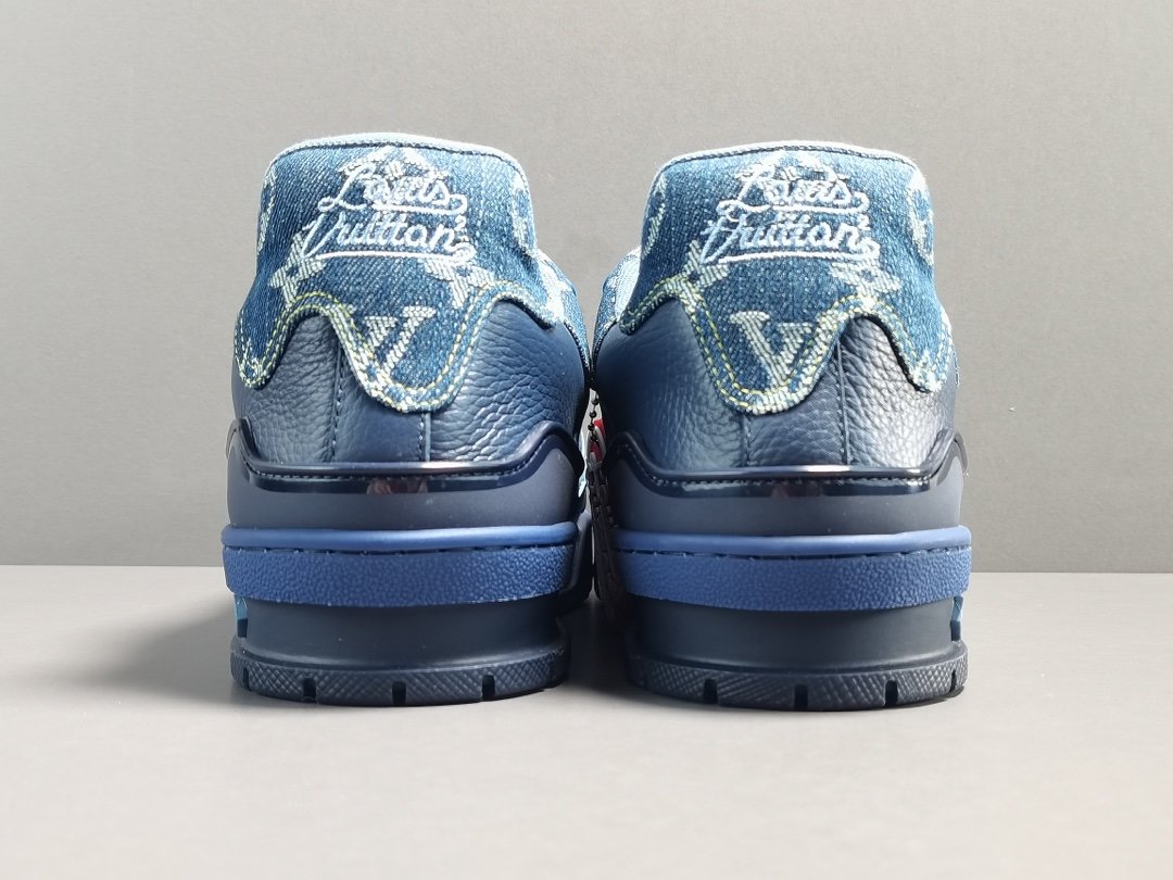 蓝色 Nigo x Louis Vuitton路易威登 Nigo2联名款 Trainer 休闲板鞋