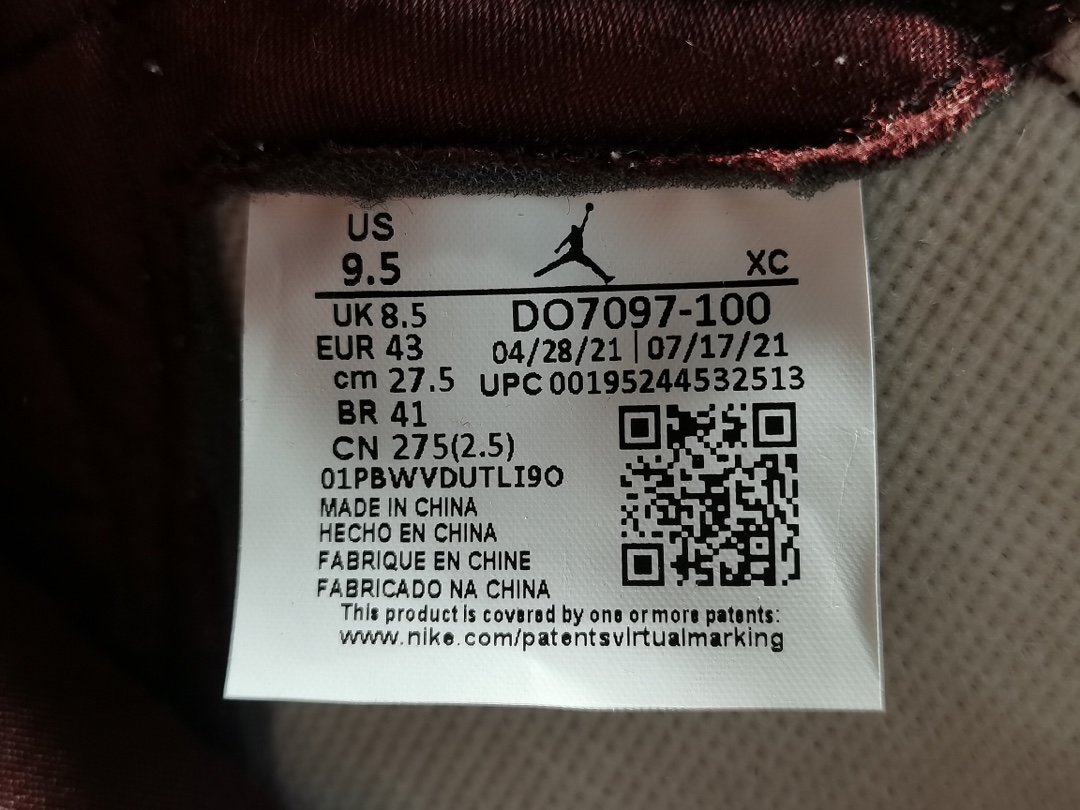 灰棕 蛇纹 A Ma Maniere x Air Jordan 1 Retro High OG SP＂sail and Burgundy＂复古修闲篮球鞋  DO7097-100