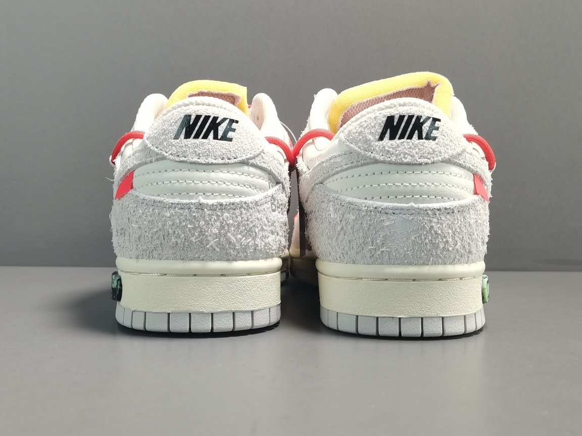 NO.33 红鞋带淡粉扣 Off-White x Nike Dunk Low＂The 50＂ DJ0950-118