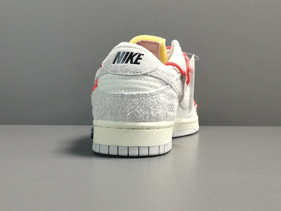 NO.33 红鞋带淡粉扣 Off-White x Nike Dunk Low＂The 50＂ DJ0950-118