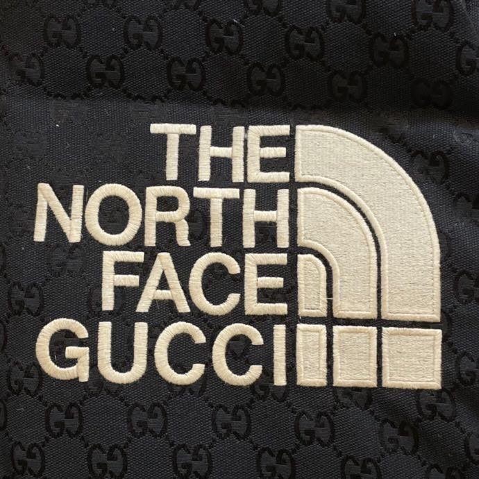 黑色 Gucci X The North Face 北面联名古驰老花logo 羽绒服