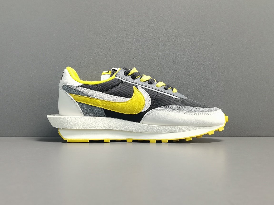 灰黑黄 解构 三方联名 Sacai x Nike LDWaffle DJ4877-001