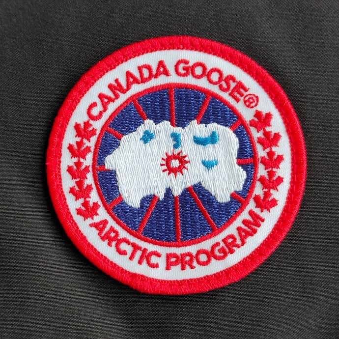 黑色 Canada Goose Log徽标男款羽绒马甲