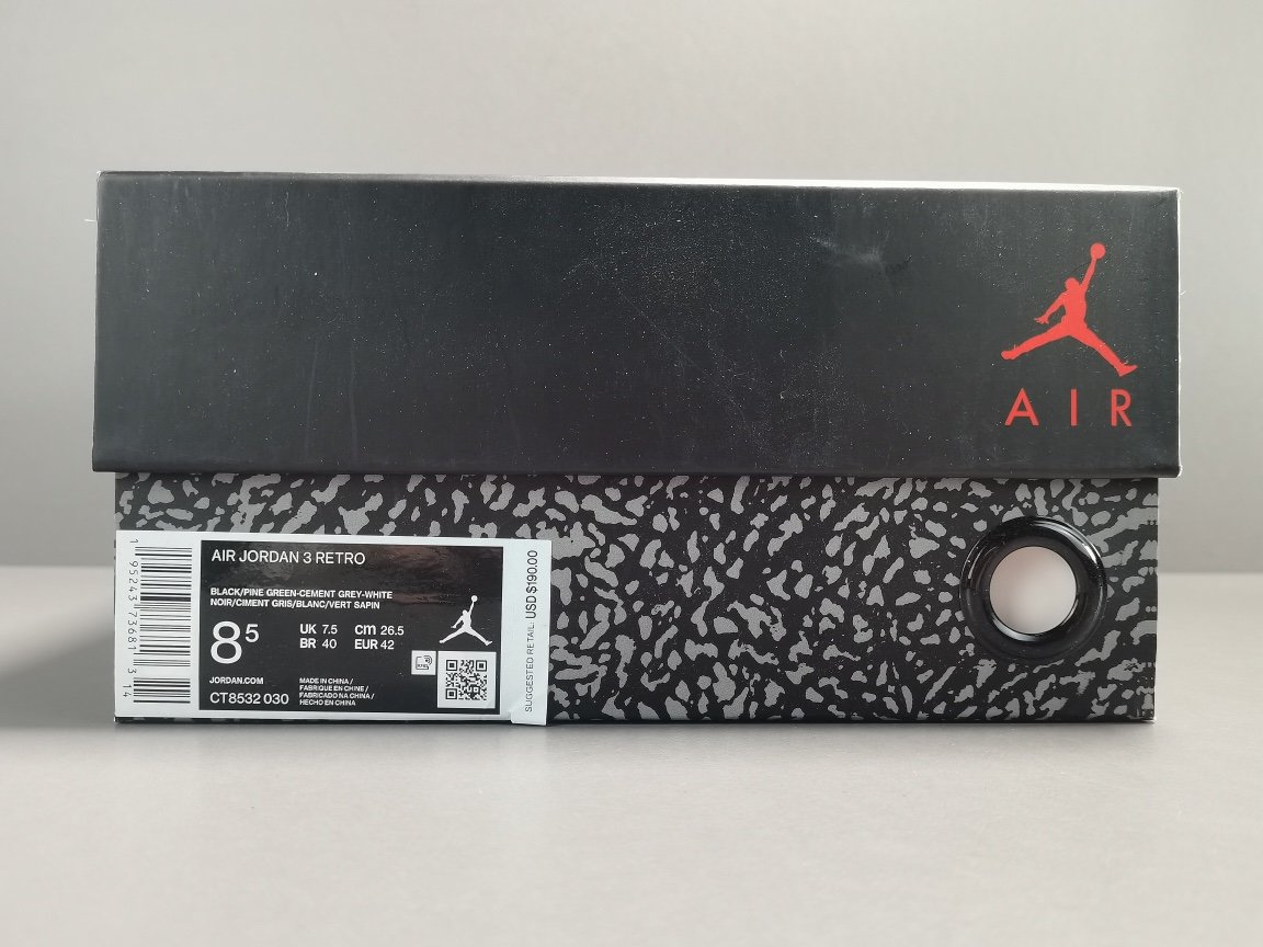 黑绿 Air Jordan 3 Retro ＂Pine Green＂CT8532-030