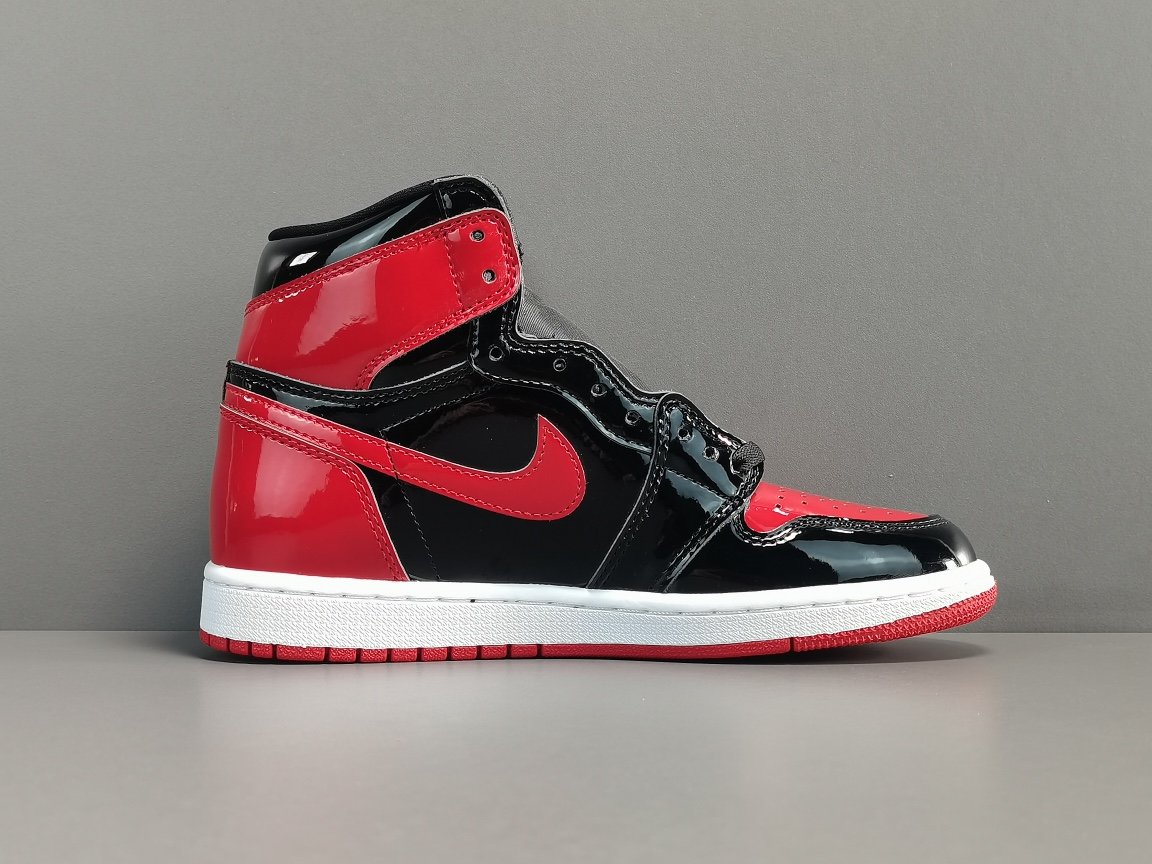 黑红 Air Jordan 1 High OG＂Bred Patent＂ 555088-063