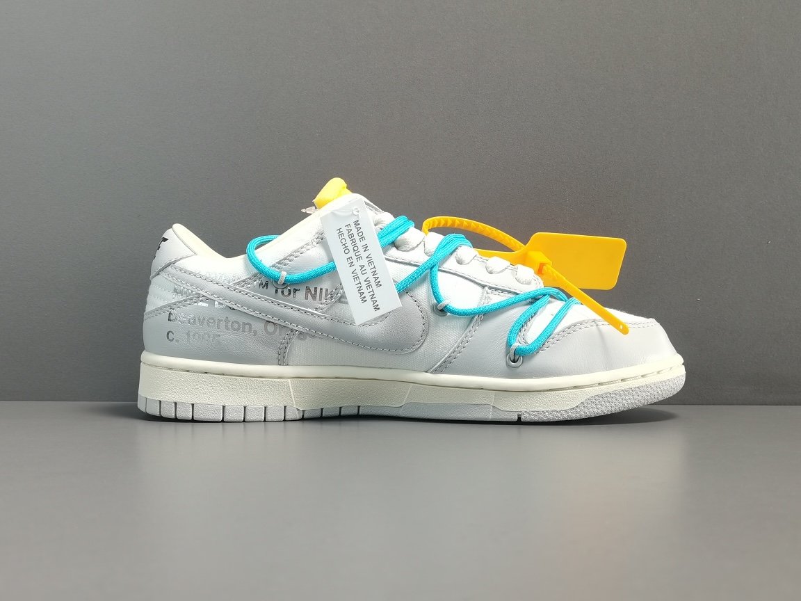 蓝色鞋带黄扣 Off-White x Nike Dunk Low＂The 50＂ DM1602-115