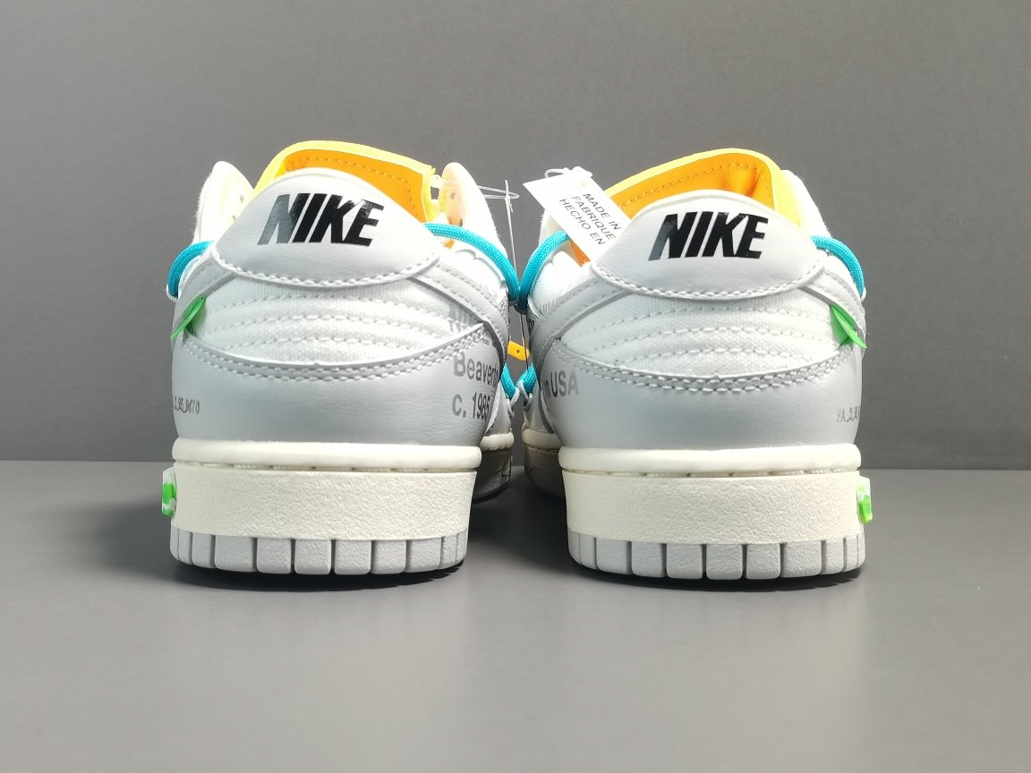 蓝色鞋带黄扣 Off-White x Nike Dunk Low＂The 50＂ DM1602-115