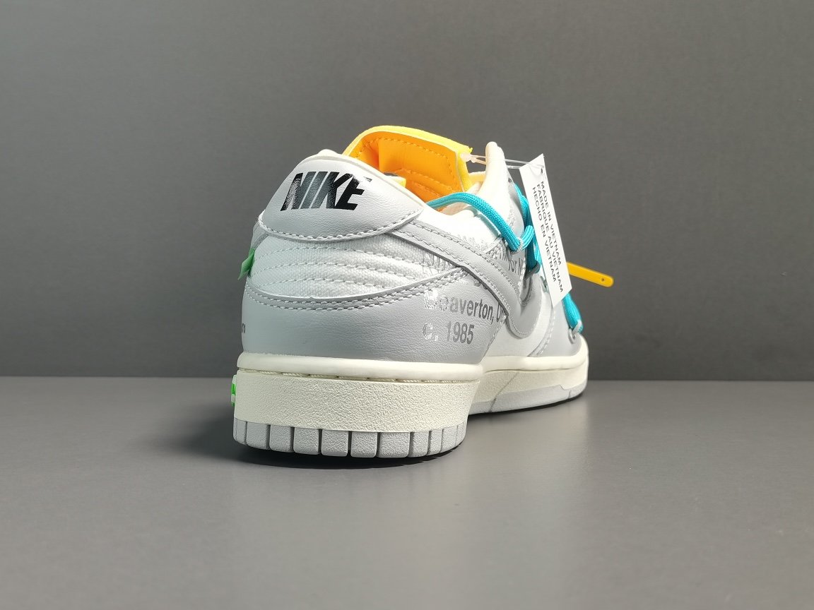 蓝色鞋带黄扣 Off-White x Nike Dunk Low＂The 50＂ DM1602-115