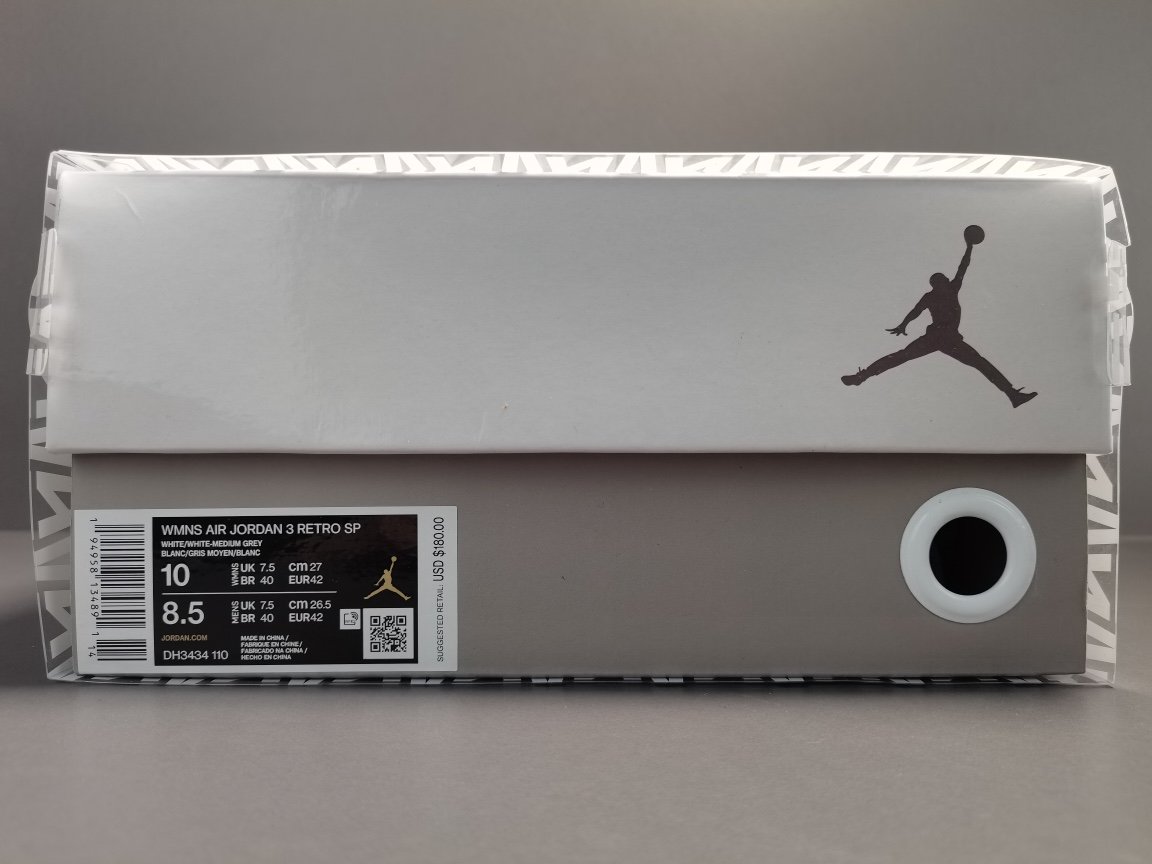 米白灰 Air Jordan 3 Retro SP ＂Medium Grey＂ DH3434-110