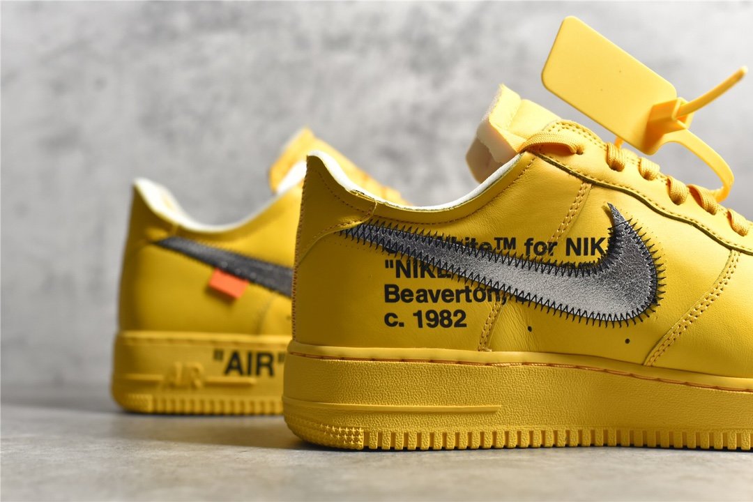 Air Force 1 x OFF White 联名 University Gold 金银钩 DD1876-700